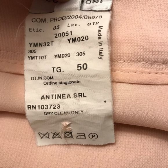 Armani Collezioni Italian Blush Peplum Skirt Suit Size 14 - Picture 8 of 16